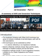 A Summary of AVO and Inversion Techniques