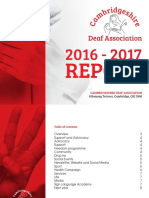 Cambridgeshire Deaf Association Annual Report 2016-17