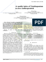 Assessment of Air Quality Index of Visakhapantam Urban Area Andhrapradesh