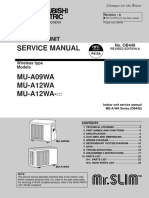 Mitsubishi Service Manual MU-A09 12WA Condensador