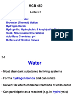 Properties of Water and Weak Interactions