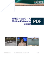 Ateme MPEG-4 AVC H264 Motion Estimation IP Datasheet