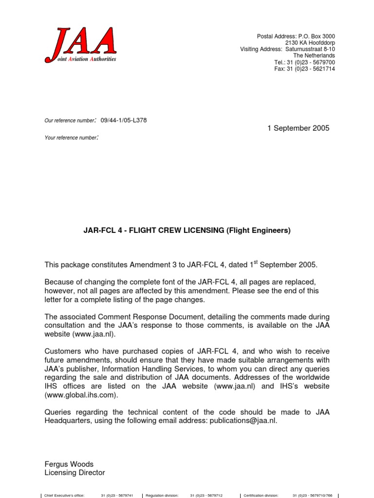 JAR-FCL 4 - FLIGHT CREW LICENSING (Flight Engineers) : Oint Ation ...