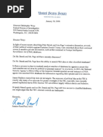 Letter to FBI Director Wray January 30, 2018