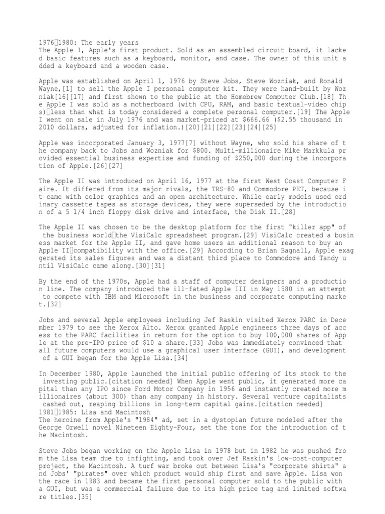 Appple Inc. | PDF | Apple Inc. | Macintosh