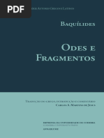 Baquílides - Odes e Fragmento