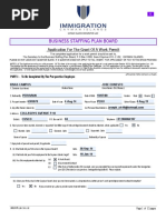 Grant of A Work Permit Blank