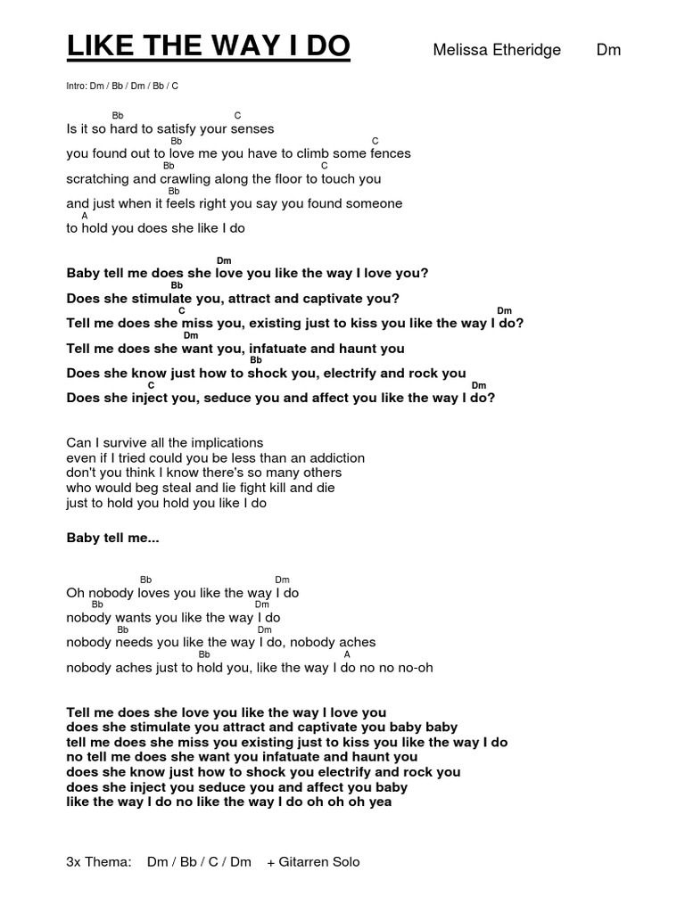 Like the way i do kopie pdf