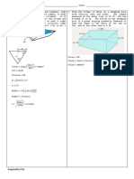 Solid Mensuration Problems and Answers PDF