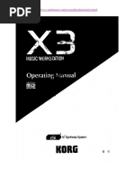Download KORG X3 Operating Manualpdf by Jehiel Alvarez SN370467759 doc pdf