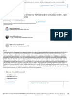 Análisis Ambiental de La Industria Metalmecánica en El Ecuador, Caso de La Empresa Ecuatoriana (PDF Download Available)