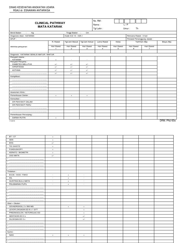 Pathway Klinis Katarak Matur | PDF | Pengembangan Diri
