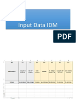 Input Data IDM - Excel Manual