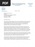 Letter from Rep. Schiff to Rep. Nunes 
