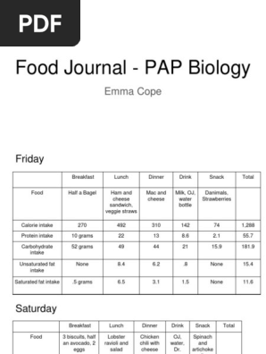 food journal