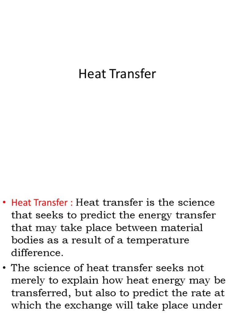 Heat Transfer | PDF