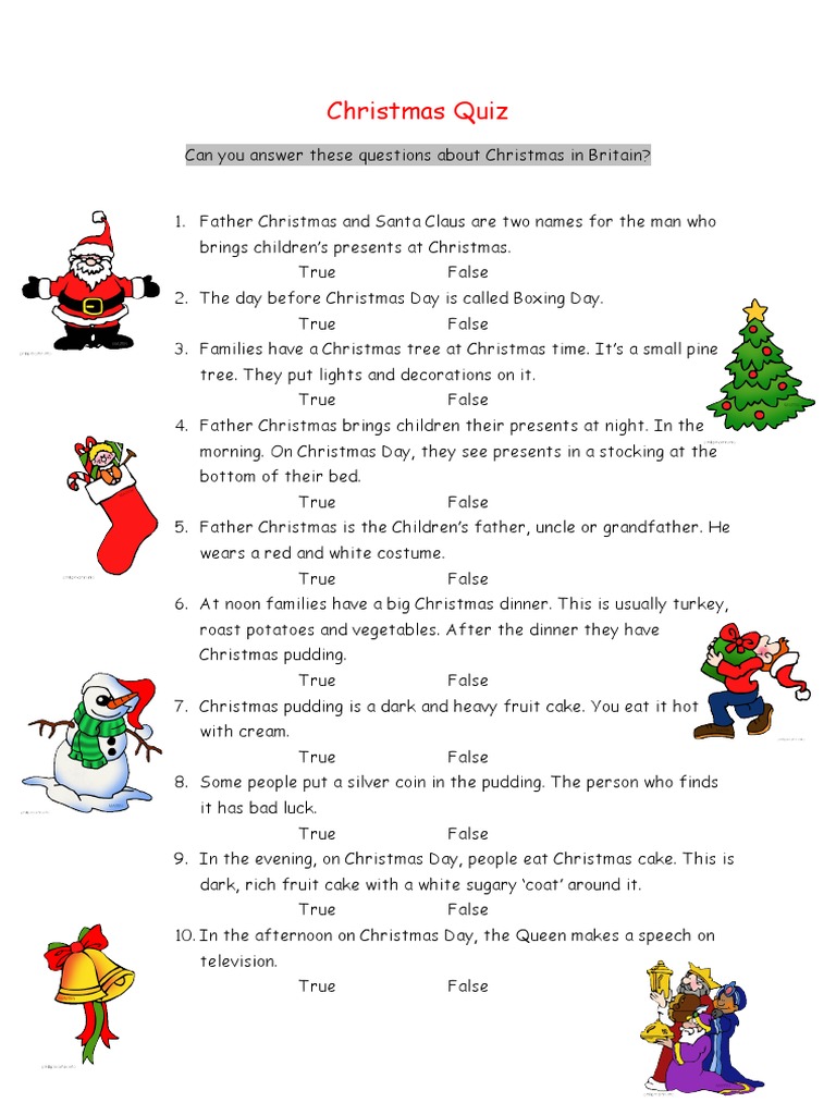 christmas quiz | pdf