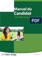 Manuel Du Candidat - TOEIC Bridge-LR 2017