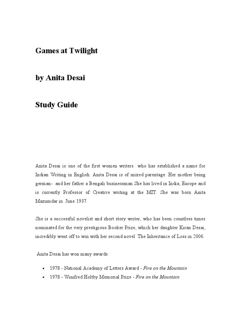 Anita Desai ELP | PDF