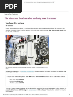 Take Into Account These Losses When Purchasing Power Transformer _ EEP