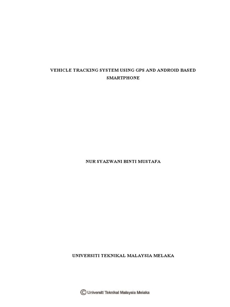 GPS Vehicle Tracking System with Android | PDF | Global Positioning ...