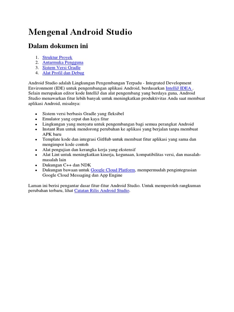 Pengenalan Dasar Android Studio | PDF
