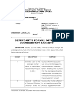 Offer of Evidence - PP v Lenguaje