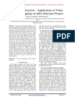 Lean Construction - Application of Value Stream Mapping On Infra Structure Project