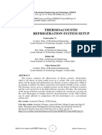 Thermo Acoustic refrigeration