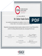 CISA Certificate