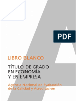 Libroblanco - Titulo de Grado Economia - 2005