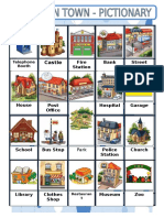Places in Town Picture Dictionaries - 7852