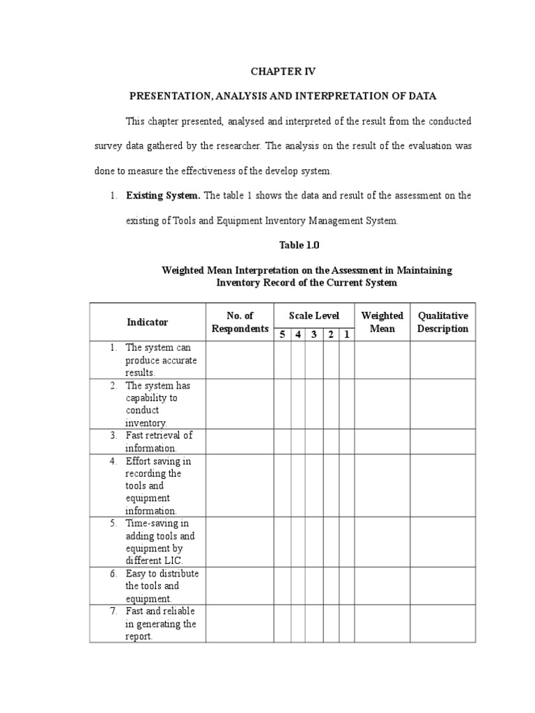 research proposal chapter 4 and 5