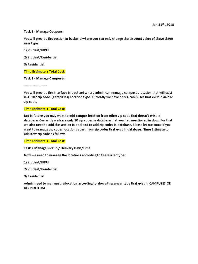 Backend Management System Tasks Overview | PDF | Application ...