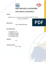 Análisis de Las Curvas de Los Sensores MAP, IAT, ECT Y TPS en Escáner y Osciloscopio