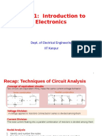 Esc201: Introduction To Electronics: Dept. of Electrical Engineering Iit Kanpur