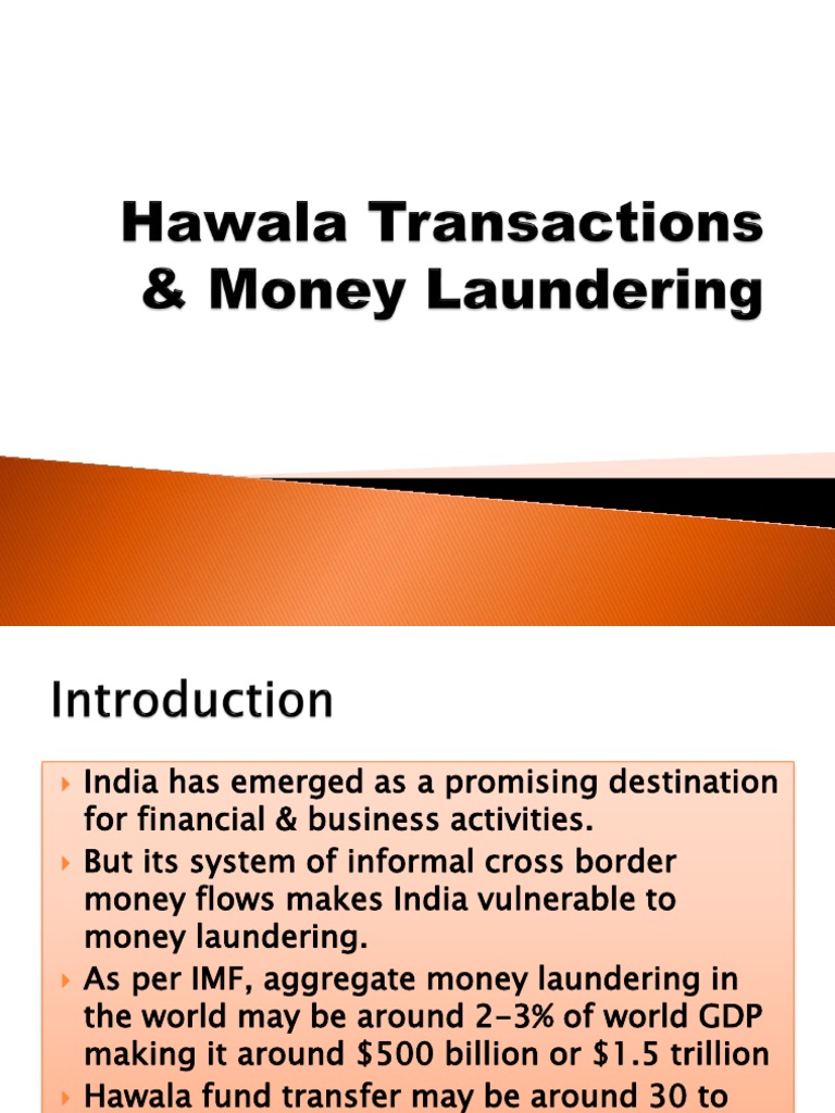 Hawala Transactions & Money Laundering | Download Free PDF | Money ...