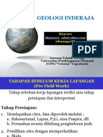 Tahapan Pemetaan Geologi Berbasis Geo-Inderaja