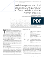 Unbalanced Three-Phase Electrical Network Calculations, With Particular Reference To Fault-Conditions, Via The Millman Theorem