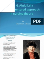 Nursing Theory-Patient-Centered Approaches to Nurses.