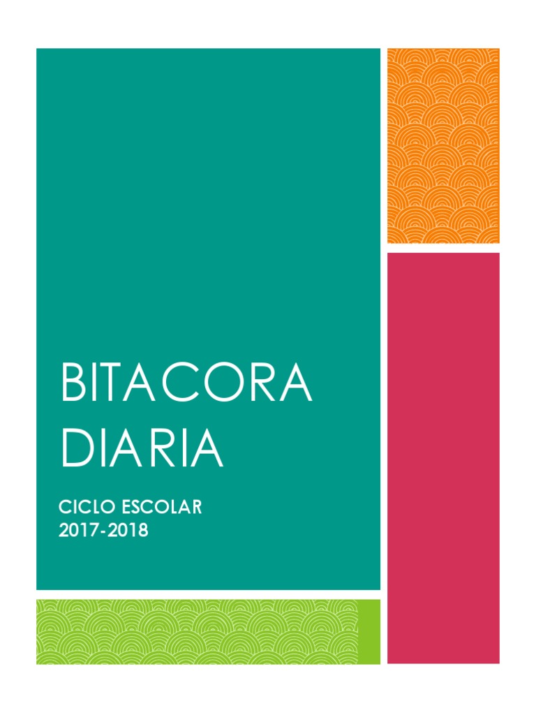 Bitácora de Seguimiento Escolar 2017-2018 | PDF | Crecimiento personal ...