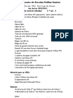 lista de material 2ºA