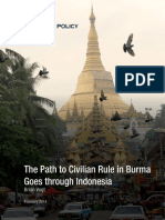 The Path to Civilian Rule in Burma Goes Through Indonesia (2)