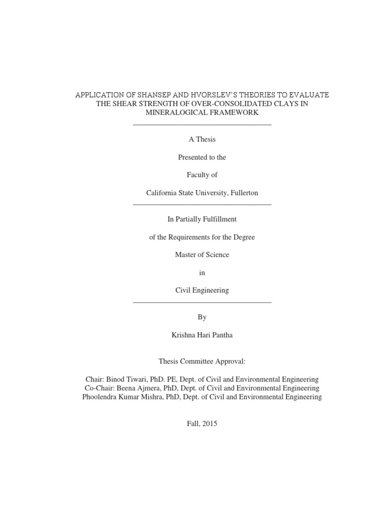 Application of Shansep | PDF | Soil Mechanics | Strength Of Materials