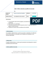 MIII-U2- Actividad 1. Oferta, Demanda y Equilibrio de Mercado