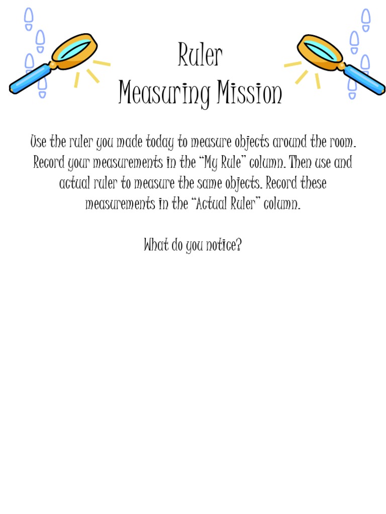 Ruler Measurement Activity Guide | PDF | Career & Growth