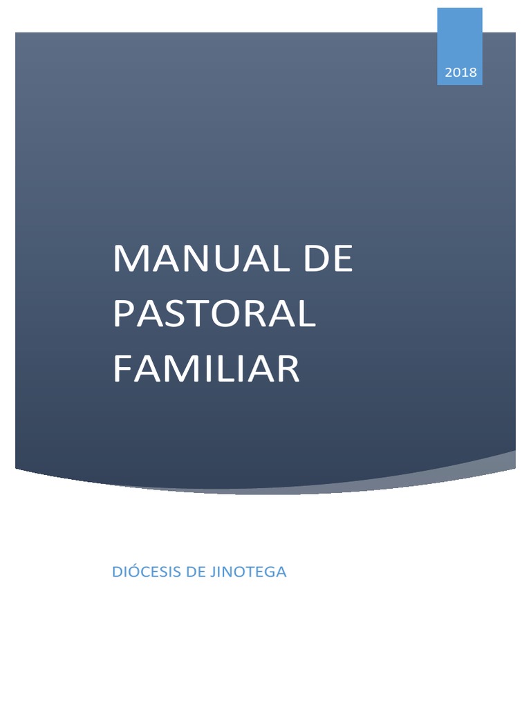 Manual de Pastoral Familiar 2018 | PDF | Iglesia Católica | Matrimonio