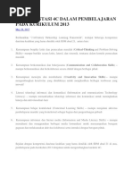 Download Implementasi 4c Dalam Pembelajaran Pada Kurikulum 2013 by kahvi SN370523823 doc pdf
