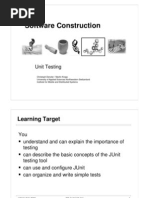 Software Construction: Unit Testing