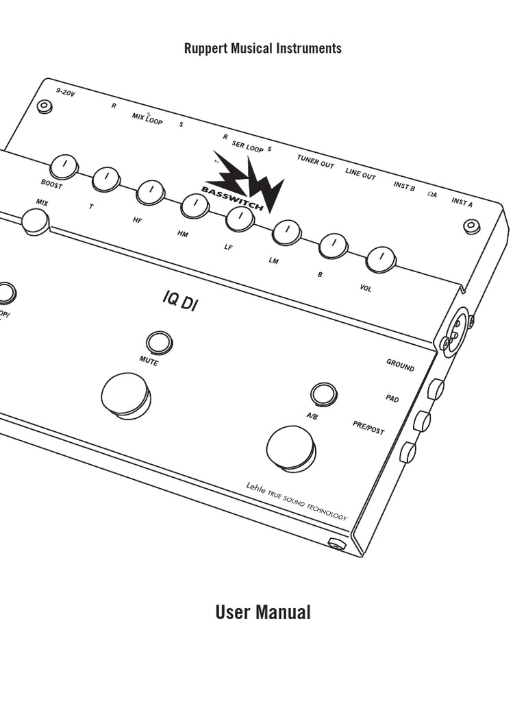 User Manual: Ruppert Musical Instruments   PDF   Equalization